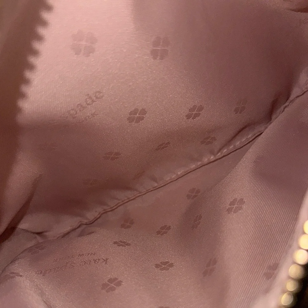 Kate Spade Polly Leather Crossbody Bag Cherrywood - Picture 3 of 5